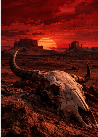 A relic in the red desert